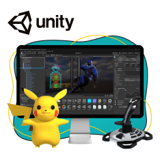 Мир игр на Unity 2D на популярном движке + AI-помощники - КИБЕРшкола программирования для детей, компьютерные курсы для школьников, начинающих и подростков - KIBERone г. Грозный