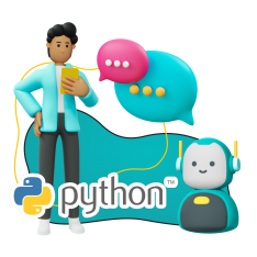 Умный чат-бот на Python - КИБЕРшкола программирования для детей, компьютерные курсы для школьников, начинающих и подростков - KIBERone г. Грозный