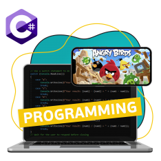Программирование на C#. Удивительный мир 2D-игр - КИБЕРшкола программирования для детей, компьютерные курсы для школьников, начинающих и подростков - KIBERone г. Грозный