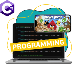 Программирование на C#. Удивительный мир 2D-игр - Школа программирования для детей, компьютерные курсы для школьников, начинающих и подростков - KIBERone г. Грозный